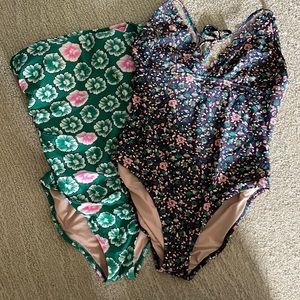 2 jcrew bathing suits Medium